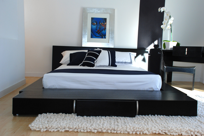 Modern Japanese Style Bedroom Furniture 1 Arrangement